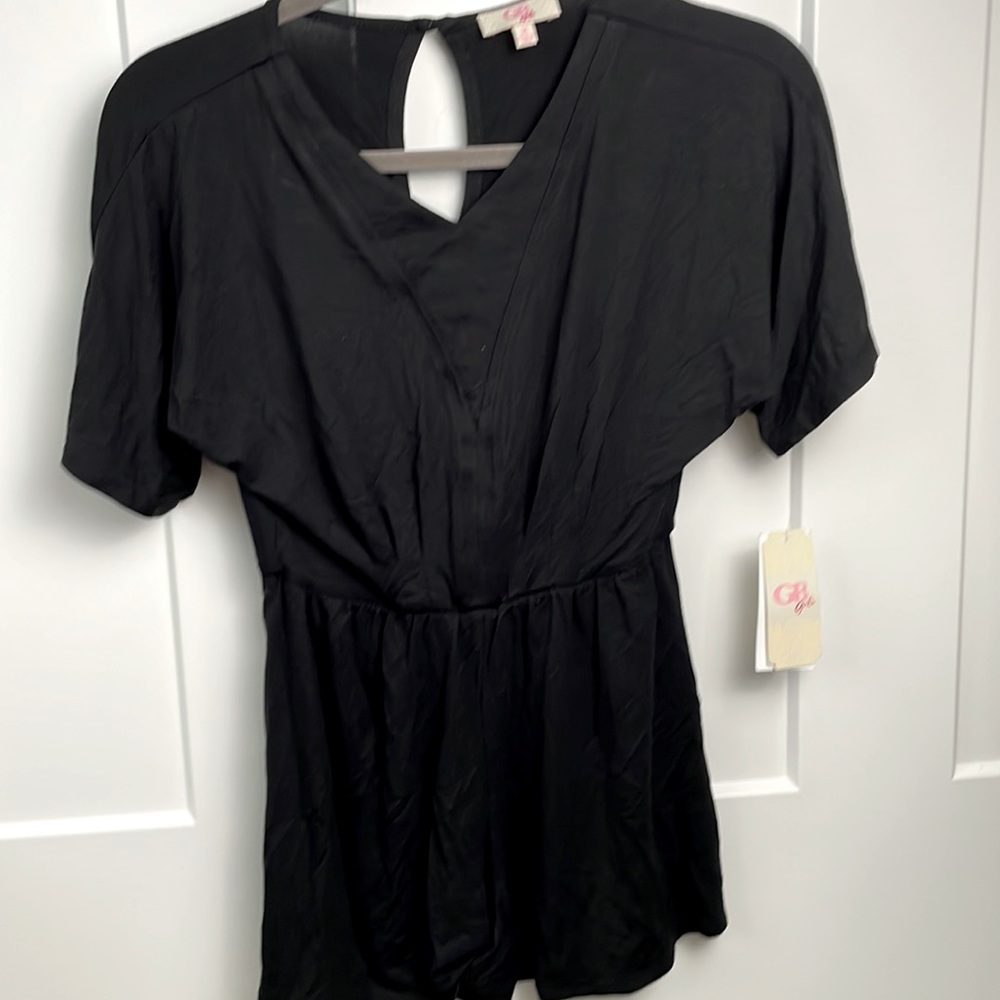 GB Girls Gianni Bini Black Romper size:medium